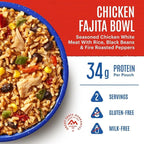 Mountain House Chicken Fajita Bowl Freeze Dried Backpacking & Camping Food 6-Pack Gluten-Free