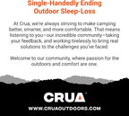 Crua All-in-One Self Inflating Camping Mattress & Quilt Set – Camping Blanket and Self Inflating Mattress Sleep Set, Inflatable Bed with Zip Up Puffy Blanket