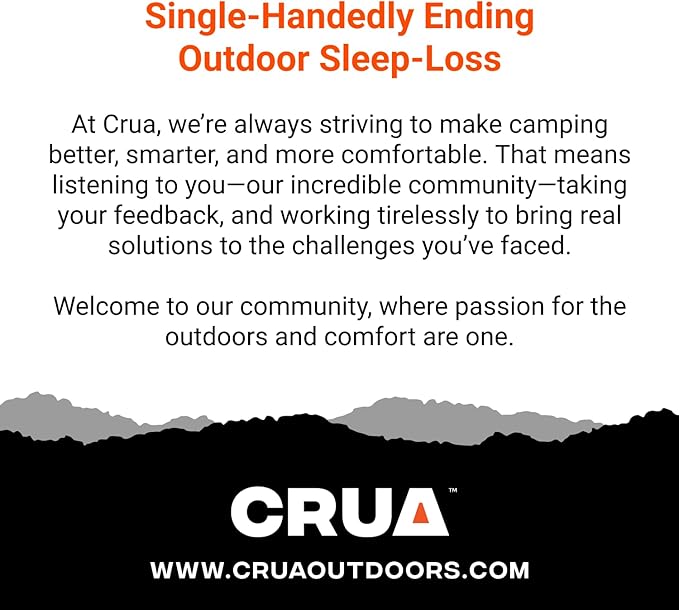 Crua All-in-One Self Inflating Camping Mattress & Quilt Set – Camping Blanket and Self Inflating Mattress Sleep Set, Inflatable Bed with Zip Up Puffy Blanket