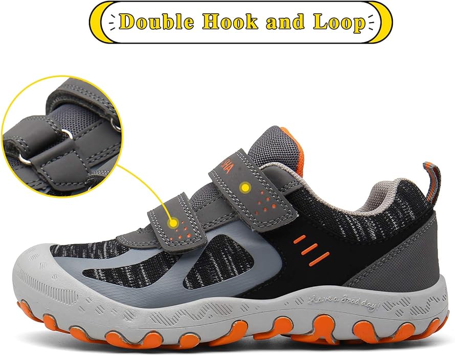Mishansha Boy's Girl's Hiking Shoes Low Top Sneakers Outdoor Trekking Walking Climbing Running Shoes