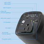 Portable Power Bank with AC Outlet,31200mAh with 4 Output Travel Laptop Power Station,External Battery Pack for Outdoors Travel Emergency,Power Bank for HP, Notebooks, MacBook,Drone,Camera