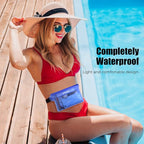 ECHTPower 2-Pack Waterproof Pouch Bag, Waterproof Fanny Pack, Waterproof Dry Bag with Adjustable Waist Strap for Beach Swimming Kayaking Floating Boating