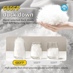 Down Sleeping Bag for Adults. 680FP Ultralight Portable, Backpacking Sleeping Bag for Hiking, Camping, Mountaineering, expeditions and Backpacking. with Compression Sack