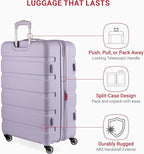 SwissGear 7366 Signature Hardside Expandable Luggage with Spinner Wheels, TSA Lock, Evening Haze, Checked-Large 27-Inch