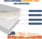 CYMULA CertiPUR-US Memory Foam Camping Mattress Pad, Portable Foam Sleeping Pad for Camping, Roll up Sleeping Mat for Adults Guest Floor Bed for Sleepover, Car, Tent SUV Cot Mattress