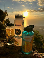 Epic Water Filters Nalgene OG Water Bottle with Filter, USA Made, BPA Free, Removes 99.99% Tap Water Contaminants, Forever Chemicals, White LDPE, 48 oz