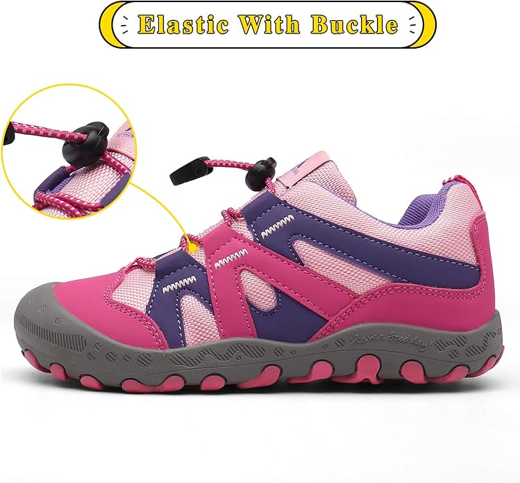 Mishansha Boy's Girl's Hiking Shoes Low Top Sneakers Outdoor Trekking Walking Climbing Running Shoes