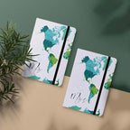 Passport Book Holder,Passport Wallet for Men Mr and Mrs Passport Holder Cover for Women World Map Case for Couples Christmas Traveling Book Protector 2PCS