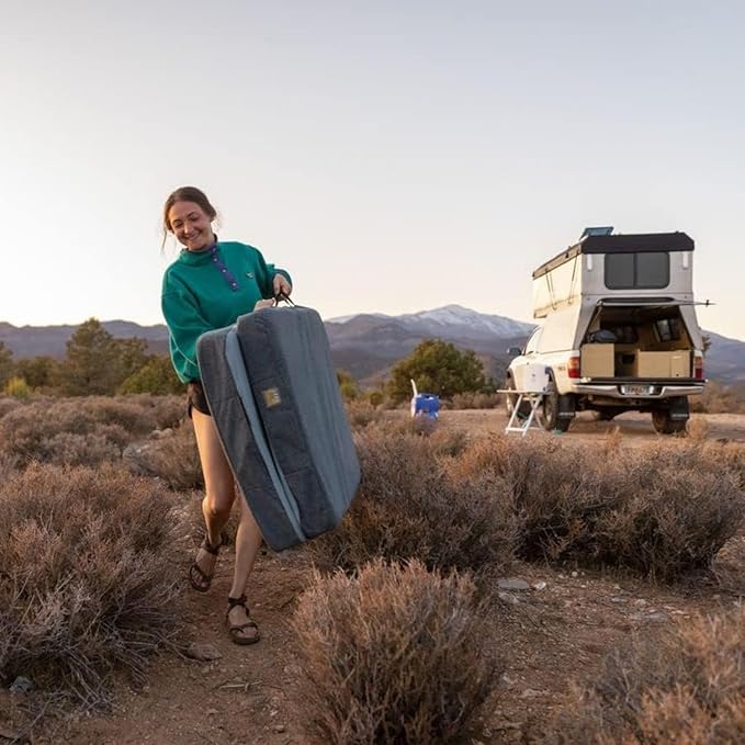 HEST Dually - Portable Camping Mattress, Enhanced Memory Foam, Double Mattress, Sleeps Two