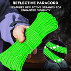 TECEUM 5/32" Paracord Rope 1000 – 1000ft / 200ft / 100ft / 50ft – Tactical Parachute Cord 4mm – 45+ Colors – Nylon String for Survival & Camping Gear – Stripe Cord for Survival – Utility Rope