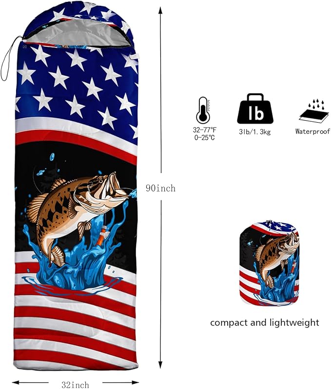 HOSIMA Cartoon Axolotl Sleeping Bags for Kids 10-12,Blue Cartoon Kids Sleeping Bags for Girls Boys,Compact Sleeping Bag for Camping Essentials and Hiking.