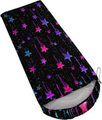 QOOMO Animals Camping Sleeping Bags,3 Season Warm & Cool Weather,Lightweight,Waterproof Sleeping Bags for Adults & Kids,Traveling,and Outdoors,Camping Gear Equipment