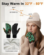 RIGWARL Upgraded Plush Gloves for Cold Weather, Women Men Winter Gloves for Late Fall and Early Winter, Warm Running Gifts