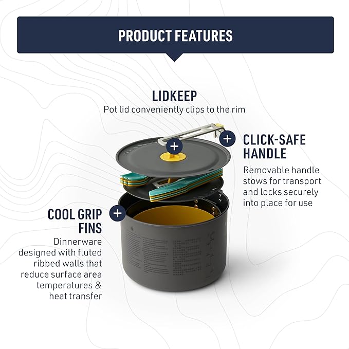 Sea to Summit Frontier Ultralight Two Pot Cook Set for Camping