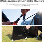 Renogy 100W Portable Solar Panel Suitcase, 25% High Efficiency N-Type Foldable Solar Charger for Power Station, Durable for Decades, 19% Lighter with Kickstands, for RV Camping Off-Grid Blackouts