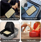 Daisies Travel Cord Organizer Case Tech Pouch Electronic Accessories Carry Case Storage Bag Travel Bag Cable Organizer for Charger Earphone Phone Cord Cable