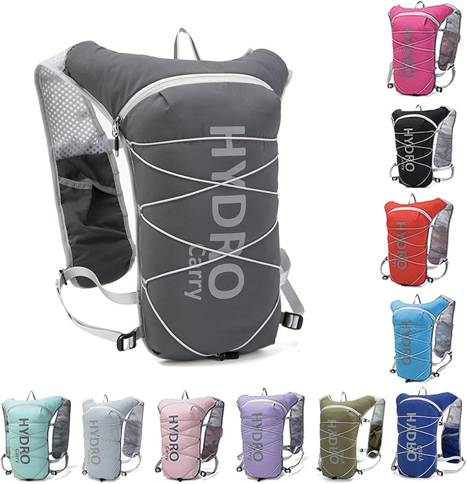 Lightweight Running Vest for Women and Men Hydration Backpack Pack with 1.5L Water Bladder Bag for Hiking Trail Running Gear Cycling Marathon