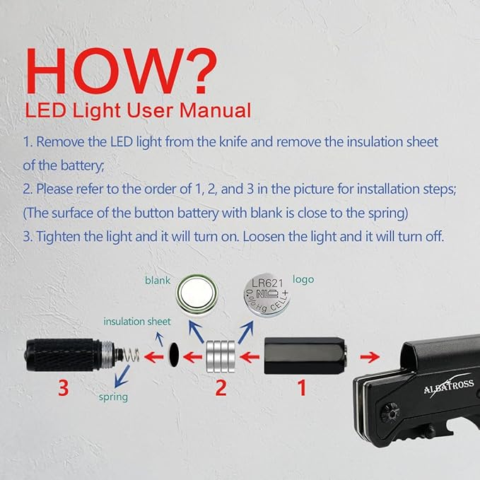 7-in-1 Tactical Survival Knife - Glass Breaker, Seatbelt Cutter, Serrated Steel Blade, Firestarter, LED Flashlight, Bottle Opener & Pouch | Military, Emergency, Outdoor Rescue Gear (Black)