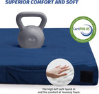 CYMULA CertiPUR-US Memory Foam Camping Mattress Pad, Portable Foam Sleeping Pad for Camping, Roll up Sleeping Mat for Adults Guest Floor Bed for Sleepover, Car, Tent SUV Cot Mattress