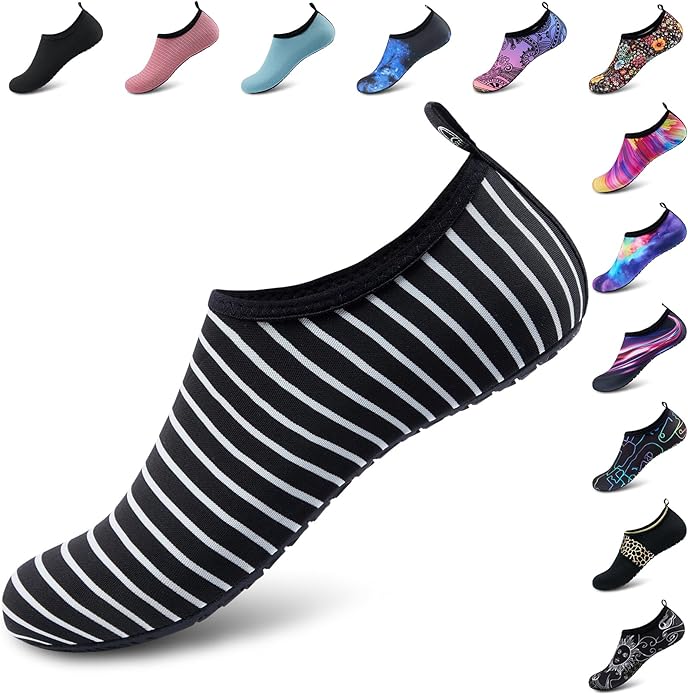 Deevike Water Shoes for Women Men Barefoot Quick-Dry Aqua Socks Slip-on for Beach Swim Surf Yoga Exercise
