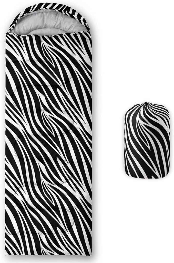 QOOMO Animals Camping Sleeping Bags,3 Season Warm & Cool Weather,Lightweight,Waterproof Sleeping Bags for Adults & Kids,Traveling,and Outdoors,Camping Gear Equipment