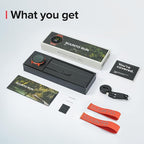 SUUNTO Run Sports Watch, 1.32" AMOLED Touchscreen w/Crown Button, 12D Battery Life, Dualband Accurate GPS, Wrist Heart-Rate & Sleep Health Tracking, 35g Lightweight & 4GB Offline Music, Coral Orange