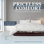 Englander First Ever Microfiber Air Mattress, Microfiber Airbed with Built in Pump Queen Brown/Cream Top