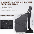 Crossbody Travel Bags for Women, New Theft Proof Safe Slim Sling Travel Purses, Personal Flex Shoulder Bag for Men Women