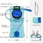 Hydration Bladder 2L-3L Water Storage Bag Reservoir,Military Hydration Pack Replacement for Hiking Biking Climbing Cycling Running Camping Backpack