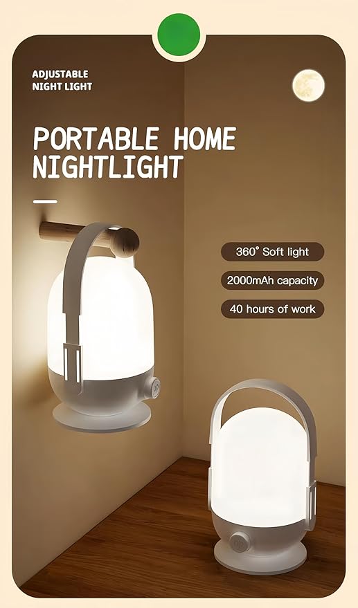 Portable Lights for Camping，Camping Lights Rechargeable, Camping Lanterns,for Hurricane,Power outages, Hiking, Night Fishing,Water-Resistant Emergency Light,Ambient Lighting,Bright Camping Lantern