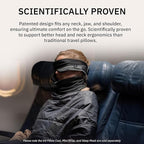 trtl Pillow - Scientifically Proven, Super Soft Neck Support Travel Pillow - Lightweight and Machine Washable - Ergonomic Design for Traveling on Airplanes, Cars, and Trains - Grey