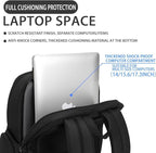 Professional Business Backpack for Men,15.6inch Laptop Compartment with Anti-Theft Zipper,Waterproof Travel Backpack for Office&Commute,Multiple Layers,Comfortable Carrying.