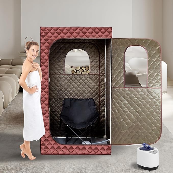 Portable Folding Chair for Sauna, Fast Folding Chair with Carry Bag and Side Pocket Chairs for Adults, Carry Chair for Camping, Tailgates, Beach, and Sports