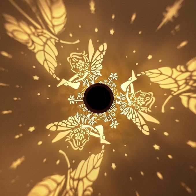 Solar Lanterns Outdoor Waterproof Flower Fairy Garden Decorations Gifts for Women Gifts for Mom Grandma Birthday Gifts Hanging Solar Lanterns Outdoor for Patio Decoration, Deck, Lawn, Passageway