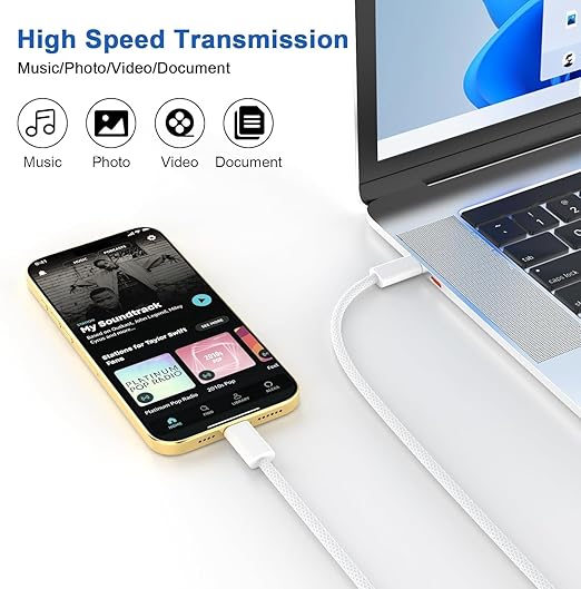 iPhone 17 Charger Fast Charging,iPhone USB C Fast Charger & 2Pack 3FT Type C USBC to C Woven Cable Cord for Apple iPhone 17/17 Pro Max/17 Pro/Air/16 Pro Max/16 Plus/15,iPad Pro/Air/Mini,iPad 11th/A16