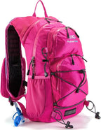 Insulated Hydration Backpack Pack with 2L Water Bladder Lightweight 22L Hiking Backpack Bag for Women Men Daypack for Hiking Running Festival Camping Biking