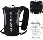 Running Vest for Women Men, Adjustable Hydration Backpack Breathable Reflective with 1.5L Water Bladder for Hiking, Trail, Running, Marathons, Cycling