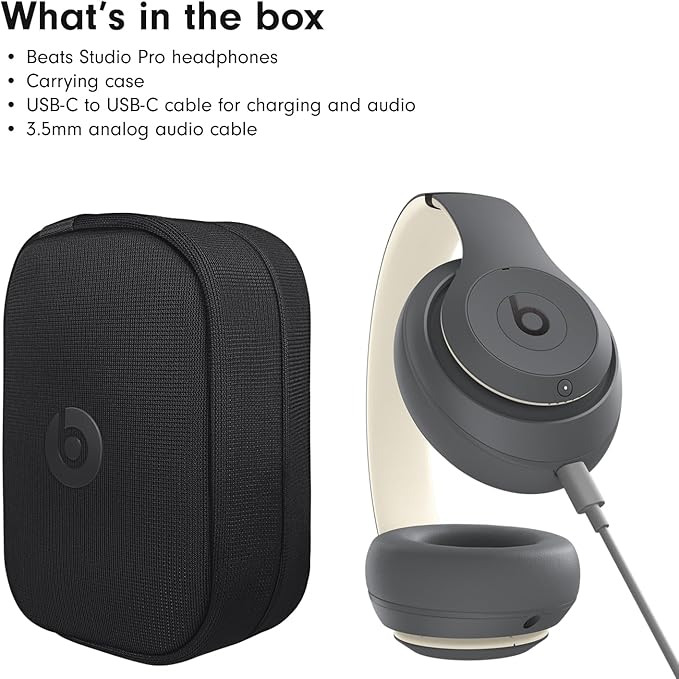Beats Studio Pro with AppleCare+ for Headphones (2 Years) - Sand Gray