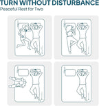 LOSTHORIZON Air & Foam Camping Mattress, Self-Inflating Sleeping Pad, 3" Thick, with Pump Sack, Full