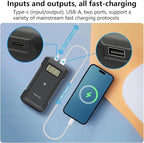 Suptig Power Bank with Battery Charger, 10,000mAh Battery Pack Charger Box Compatible for Gopro Hero 12, Hero 11, Hero 10, Hero 9, Hero 8, Hero 7, Hero 6, Hero 5.