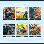 Portable Collapsible Stool, Lightweight & Sturdy, Adjustable Height Telescopic Folding Stool for Adults, Retractable Camping Chair, Telescoping Seat or Footrest for Home & Outdoors, 18"H Max 400lb