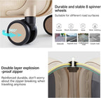 Hanke Expandable Hard Shell Luggage Sets 2 piece Carry on Luggage with Wheels Suitcases Lightweight Checked Travel Luggage Rolling Large Suitcase Travel Luggage Bag Woman Men 20/29 Inch Cuba Sand Pink