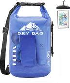 HEETA Dry Bag Waterproof for Women Men, 5L/10L/20L/30L/40L Roll Top Lightweight Dry Storage Bag Backpack with Phone Case for Travel Swimming Boating Kayaking Paddle Board Camping Beach Accessories