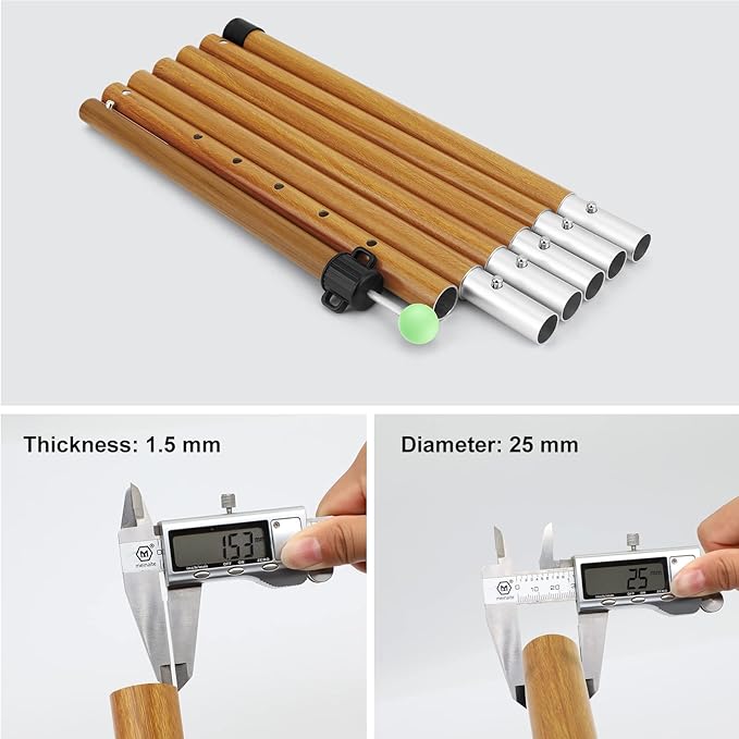 SAN LIKE Tarp Pole Camping Tent Poles Aluminum Telescopic Poles for Canopy Awning Shelter Backpacking Hiking 4/6 Section Easy Assembly Lightweight Adjustable from 50/29 in to 113.39/82.68 in (2 Set)