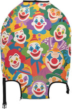 Colorful Cartoon Cute Clown Elastic Large Luggage Cover Washable Elastic Suitcase Covers Luggage Protector Fit 18-32 Inch Luggage, Colorful Cartoon Cute Clown, XL 29-32 in, casual