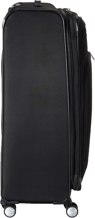 Samsonite Solyte DLX Softside Expandable Luggage with Spinner Wheels, Midnight Black, Checked-Large 29-Inch