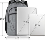BIKROD Travel Laptop Backpack for Men and Women, Backpacks for School Teen Boys, Business Anti Theft Slim Sturdy Back Pack Adult Computer Bag Gift 15.6 IN Laptop, Grey