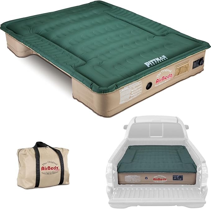 Pittman - Truck Bed Mattress - Pro3 Series - The Original Airbedz Truck Bed Air Mattress 8ft - Full Size - Premium Mattress with 25% More Coverage for Comfortable Pickup Camping