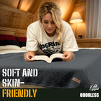 100% Wool Blanket, 62" x 86", Warm, Thick, Washable, Military Wool Blanket, Great for Camping, Outdoors, Sporting Events, Survival Kits