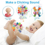 Baby Montessori Sensory Toys for 0-6 6-12 Months, Baby Teether Teething Toys for Babies 0 3 6 9 12 18 Months, Newborn Infant Learning Developmental Toys Gifts for 1 2 Year Old Boys Girls